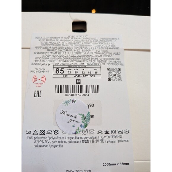 ZARA Belt Women's SS25 Golden Flower Black Cord Statement Glam - Picture 10 of 10